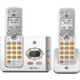 AT&T EL52215 DECT 6.0 Cordless Phone - Silver, Black - 1 x Phone Line - 2 x Handset - Speakerphone Product Image 