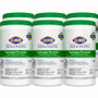 Clorox Healthcare Hydrogen Peroxide Cleaner Disinfectant Wipes - 5.75" Length x 6.75" Width - Bleach-free, Antibacterial - White - 155/Tub - (CLO30825PL) Product Image 