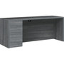 HON 10500 H105904L Pedestal Credenza - 29.5" Height x 72" Width x 24" Depth - 2 x File Drawer(s)Left Side - Finish: Sterling Ash - (HON105904LLS1) Product Image 