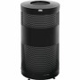 Rubbermaid Commercial Heavy-gauge Steel Receptacle - 25 gal Capacity - 35.5" Height x 18" Width - Steel, Plastic - Black Product Image 