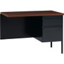 Lorell Fortress Series Right-Pedestal Return - Rectangle Top - 42" Table Top Width x 24" Table Top Depth x 1.12" Table Top Thickness - 29.50" Height - Office, File - Assembly Required - (LLR60921) Product Image 