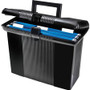 Pendaflex Portafile File Storage Box - External Dimensions: 11" Width x 6.5" Depth x 14" Height - Latch Lock Closure - Black - For File, Document Product Image 