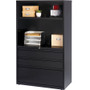 Lorell File/File Lateral File Combo Unit - 36" Width x 18.6" Depth x 60" Height - 2 x Shelf(ves) - 3 x Drawer(s) for Box, File - Legal, Letter, A4 - Lateral Product Image 