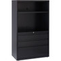 Lorell File/File Lateral File Combo Unit - 36" Width x 18.6" Depth x 60" Height - 2 x Shelf(ves) - 3 x Drawer(s) for Box, File - Legal, Letter, A4 - Lateral Product Image 