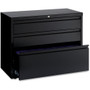 Lorell 36" Box/Box/File Lateral File Cabinet - 36" Width x 18.6" Depth x 28" Height - 3 x Drawer(s) for Box, File Product Image 