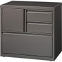 Lorell 30" Personal Storage Center Lateral File - 30" Width x 18.6" Depth x 28" Height - 3 x Drawer(s) for File, Box - (LLR60934) Product Image 