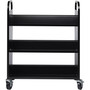 Lorell Double-sided Book Cart - 6 Shelf - (LLR99931) Product Image 