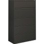 HON Brigade 800 Series 5-Drawer Lateral - 42" Width x 18" Depth x 64.2" Height - 2 x Shelf(ves) - 5 x Drawer(s) for File - A4, Legal, Letter - Lateral Product Image 