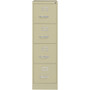 Lorell Fortress Series 26-1/2" Commercial-Grade Vertical File Cabinet - 15" Width x 26.5" Depth x 52" Height - (LLR60193) Product Image 