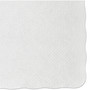 Hoffmaster Knurl Embossed Scalloped Edge Placemats, 9.5 x 13.5, White, 1,000/Carton (HFMPM32052) View Product Image