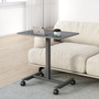 Lorell Desk,w/Holders,Mobile,Height Adj,26-5/8"x19-1/8"x43",BK/CCL (LLR84837) Product Image 