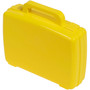 Deflecto Antimicrobial Storage Case Yellow - External Dimensions: 8.6" Width x 10.2" Depth x 2.7" Height - (DEF39506YEL) Product Image 