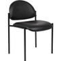 Boss Diamond Stacking Chair - Black - Fabric Product Image 
