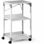 DURABLE System Overhead/Beamer Trolley - 3 x Shelf(ves) - 34.72" Height x 20" Width x 17.01" Depth - Metal, Plastic, Fiberglass, Resin, Steel Product Image 
