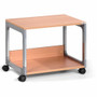 DURABLE System 48 Multifunction Trolley - 2 Shelf - 4 Casters - Metal, Steel, Melamine, Hardboard, Fiberglass, Plastic - 3.60" Width x 17" Depth x 18.80" Height - Silver, Beech Product Image 