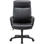 Lorell High-Back Bonded Leather Chair - Black Seat Color - (LLR41851) Product Image 