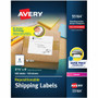 Avery Repositionable Labels, Sure Feed, 3-1/3"x4" , 600 Labels (55164) - 3 21/64" Width x 4" Length - Permanent Adhesive - Rectangle - Laser - Matte White Product Image 
