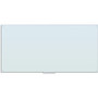 U Brands Magnetic Glass Dry-Erase Board, 96" X 47" , White Frosted Surface, Frameless - 96" (8 ft) Width x 47" (3.9 ft) Height - Frosted White Glass Surface - Rectangle - Horizontal/Vertical - Magnetic Product Image 
