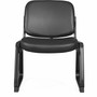 Lorell Deluxe Leather Guest Chair - Plywood, Leather Seat Material - (LLR84597) Product Image 