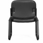 Lorell Deluxe Leather Guest Chair - Plywood, Leather Seat Material - (LLR84597) Product Image 