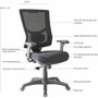 Lorell Conjure High-Back Swivel/Tilt Office Chair - Fabric, Polyurethane, Molded Foam Seat Material - (LLR62018) Product Image 