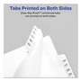 Avery Preprinted Legal Exhibit Side Tab Index Dividers, Allstate Style, 25-Tab, 76 to 100, 11 x 8.5, White, 1 Set, (1704) View Product Image