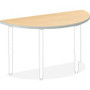 HON Build Series Half-round Tabletop - Half Round Top - 25" to 34" Adjustment x 60" Width x 30" Depth - Natural Maple Product Image 