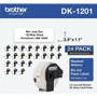 Brother DK Address Label - 1 9/64" Width x 3 1/2" Length - Rectangle - Thermal - White - Paper Product Image 