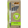 BIC Clic Stic Retractable Ball Pens - Medium Pen Point - Retractable - Black Ink - Clear Barrel Product Image 