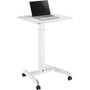 Kantek Mobile Height-Adjustable Compact Sit-Stand Desk - Rectangle Top - (KTKSTS300W) Product Image 
