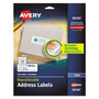Avery Repositionable Address Labelss - Sure Feed Technology - 1" Width x 2 5/8" Length - Permanent Adhesive - Rectangle - Inkjet Product Image 