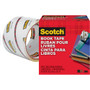 Scotch Book Tape - 15 yd Length x 3" Width - 3" Core - Clear - Acrylic - Crack Resistant Product Image 
