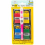 Post-it Flags Value Pack - 200 - 1" Flag/Note Width x 1 3/4" Flag/Note Length - Rectangle - Unruled - Red, Green, Yellow, Blue, Assorted Product Image 