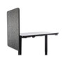 Lumeah Desk Modesty Adjustable Height Desk Screen Cubicle Divider and Privacy Partition, 23.5 x 1 x 36, Polyester, Ash View Product Image