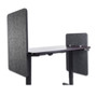 Lumeah Desk Modesty Adjustable Height Desk Screen Cubicle Divider and Privacy Partition, 23.5 x 1 x 36, Polyester, Ash View Product Image
