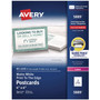 Avery Printable Postcards, Laser, 80 lb, 4 x 6, Matte White, 80 Cards, 2 Cards/Sheet, 40 Sheets/Box View Product Image