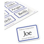Avery Flexible Adhesive Name Badge Labels, 3.38 x 2.33, White/Blue Border, 400/Box View Product Image