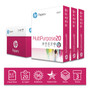 HP Papers MultiPurpose20 Paper, 96 Bright, 20 lb Bond Weight, 8.5 x 11, White, 500 Sheets/Ream, 3 Reams/Carton View Product Image