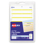 Avery Printable 4" x 6" - Permanent File Folder Labels, 0.69 x 3.44, White, 7/Sheet, 36 Sheets/Pack, (5209) View Product Image