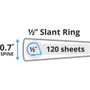Avery Heavy-Duty Non Stick View Binder with DuraHinge and Slant Rings, 3 Rings, 0.5" Capacity, 11 x 8.5, White, (5234) View Product Image