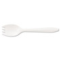 Boardwalk Mediumweight Polypropylene Cutlery, Spork, White, 1000/Carton (BWKSPORK) View Product Image