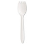 Boardwalk Mediumweight Polypropylene Cutlery, Spork, White, 1000/Carton (BWKSPORK) View Product Image