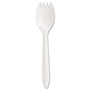 Boardwalk Mediumweight Polypropylene Cutlery, Spork, White, 1000/Carton (BWKSPORK) View Product Image