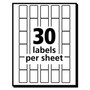 Avery Removable Multi-Use Labels, Handwrite Only, 0.63 x 0.88, White, 30/Sheet, 35 Sheets/Pack, (5424) View Product Image