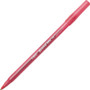 BIC Round Stic Xtra Life Ballpoint Pen, Stick, Medium 1 mm, Red Ink, Translucent Red Barrel, Dozen (BICGSM11RD) View Product Image