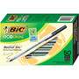 BIC Ecolutions Round Stic Ballpoint Pen Value Pack, Stick, Medium 1 mm, Black Ink, Clear Barrel, 50/Pack (BICGSME509BK) View Product Image