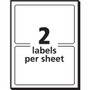 Avery Removable Multi-Use Labels, Inkjet/Laser Printers, 2 x 4, White, 2/Sheet, 50 Sheets/Pack, (5444) View Product Image
