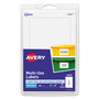 Avery Removable Multi-Use Labels, Inkjet/Laser Printers, 3 x 5, White, 40/Pack, (5450) View Product Image