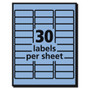 Avery High-Visibility Permanent Laser ID Labels, 1 x 2.63, Pastel Blue, 750/Pack View Product Image