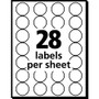 Avery Handwrite Only Self-Adhesive Removable Round Color-Coding Labels, 0.75" dia, Black, 28/Sheet, 36 Sheets/Pack, (5459) View Product Image